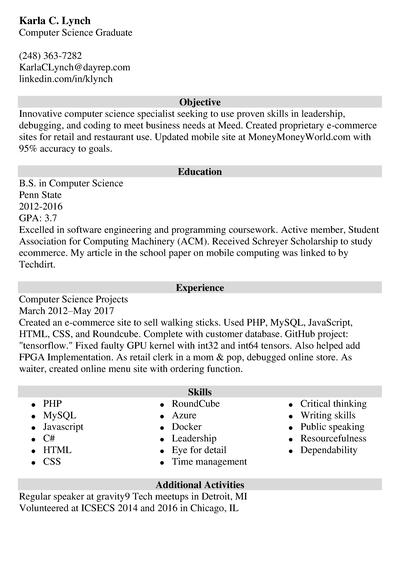 resume objective for entry level it positions